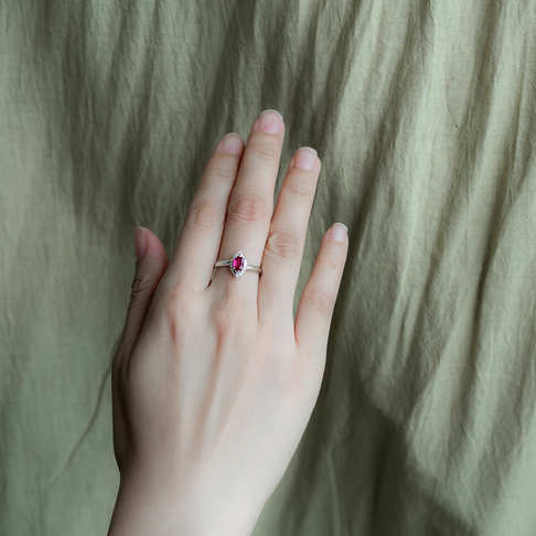 红宝石戒指--红宝石-B250218I06002