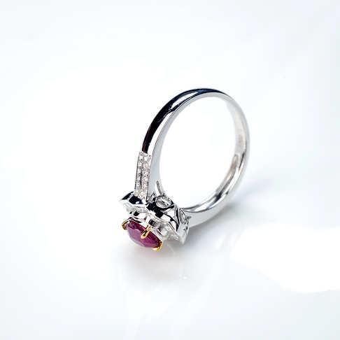 鸽血红红宝石戒指--红宝石-B253819H18002