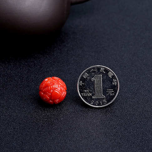 16.5mm阿卡朱红珊瑚龙珠--红珊瑚-阿卡-B107317F06006