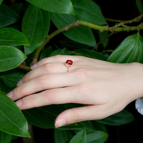 阿卡牛血红珊瑚戒指--红珊瑚-阿卡-B107318K06005