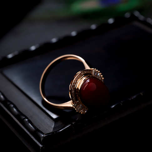 阿卡牛血红珊瑚戒指--红珊瑚-阿卡-B10DX20A12012