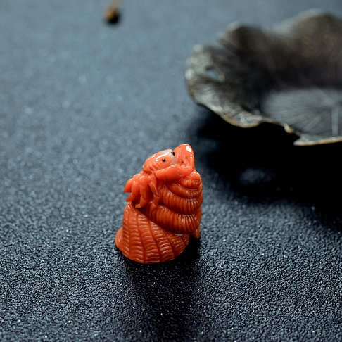 MOMO珊瑚八方招财小摆件--红珊瑚-MOMO-B10H717K06001