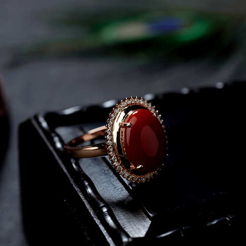 阿卡牛血红珊瑚戒指--红珊瑚-阿卡-B10J819K02006
