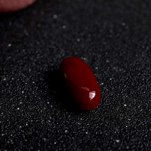 阿卡牛血红珊瑚蛋面形戒面--红珊瑚-阿卡-F107321I27004