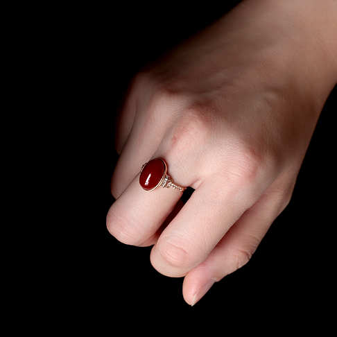 阿卡牛血红珊瑚戒指--红珊瑚-阿卡-F107321K05016