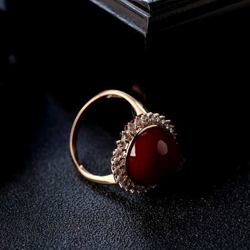 阿卡牛血红珊瑚戒指--红珊瑚-阿卡-F10CM21A20001