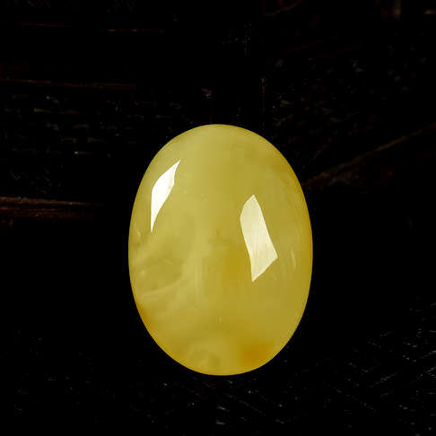 柠檬黄金绞蜜蛋面吊坠-蜜蜡-金绞蜜-A01D817J06036