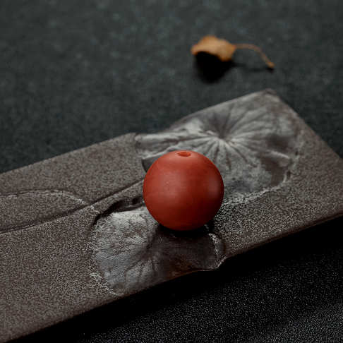 21.5mm柿子红南红圆珠-南红玛瑙-保山南红-B021917D14001
