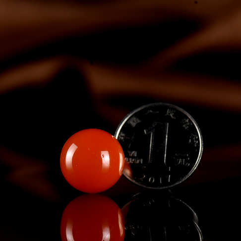 17.5mm樱桃红南红圆珠-南红玛瑙-四川南红-D02S020H20005