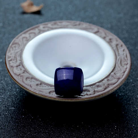 紫蓝色青金石方形戒面--青金石-B03M017K18011