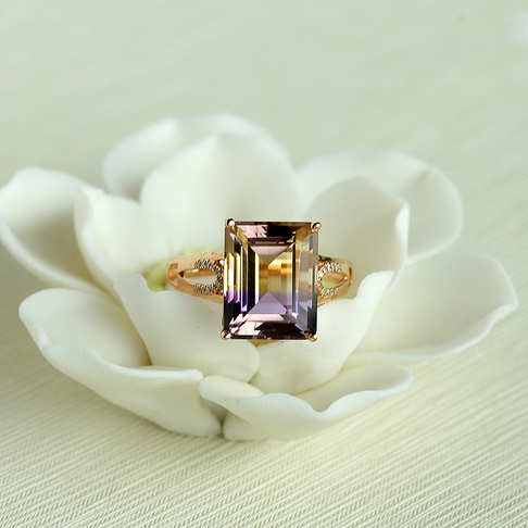 金镶钻紫黄水晶戒指--水晶-A040416H24057