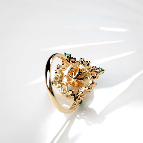 海水金色珍珠戒指--珍珠-海水珠-B38A919F29002