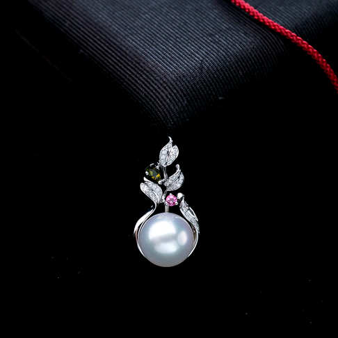 海水白色珍珠吊坠--珍珠-海水珠-F38V918I13020