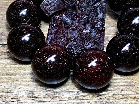 上善若水小叶紫檀2.5×10颗超爆星密密麻麻材质一流密度极高裸珠